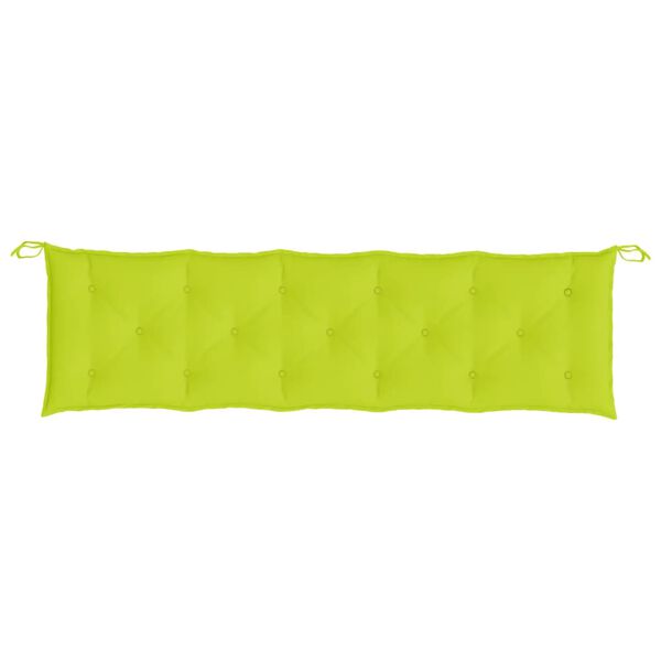 vidaXL Garden Bench Cushion Bright Green Oxford Fabric 70.9x19.7x2.8 in