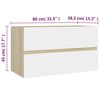 vidaXL Bathroom Furniture Set White Engineered wood Medium