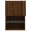 vidaXL TV Cabinet Set of 2 Brown Oak Engineered Wood 15.9x11.8x23.6 in