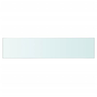 vidaXL Shelves 2 pcs Panel Glass Clear 23.6"x4.7"