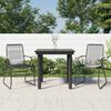 vidaXL Garden Dining Set Black PVC Rattan Small Durable