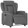 vidaXL Electric Massage Recliner Chair Grey