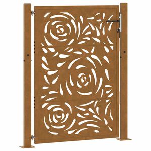 vidaXL Garden Gate 41.3x51.2" Weathering Steel Flame Design