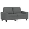 vidaXL Sofa Set Dark grey Fabric (100% polyester), metal, textilene, plywood