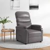 vidaXL Recliner Gray Faux Leather