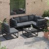 vidaXL Garden Sofa Set with Cushion 5 pcs