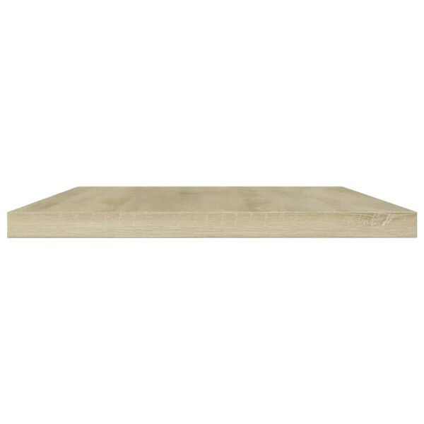 vidaXL Shelf Set of 4 Sonoma Oak Engineered Wood 23.6x3.9x0.6 in