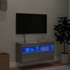 vidaXL TV Wall Cabinet Grey Sonoma Engineered Wood Medium