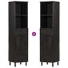 vidaXL Bathroom Cabinet Set Black Solid mango wood Medium