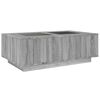 vidaXL Coffee Table Grey Sonoma Engineered wood, glass Large