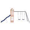 vidaXL Outdoor Playset Wooden, Blue Solid Douglas wood, Polypropylene, Metal