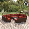 vidaXL Garden Lounge Set Brown