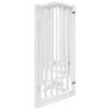 vidaXL Dog Gate Set of 6 White Poplar wood
