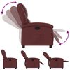 vidaXL Recliner Chair Wine Red Faux leather, foam, PP fiber, wood, metal