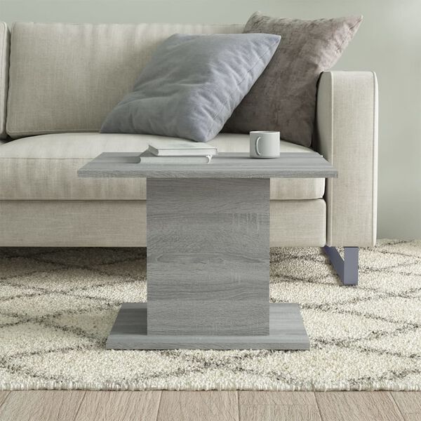 vidaXL Coffee Table Grey Sonoma Engineered Wood Medium Coffee Table