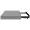 vidaXL Floating Wall Shelves 2 pcs Gray 15.7"x9.1"x1.5" MDF