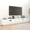 vidaXL TV Cabinet White Engineered wood 102.4 in x 13.8 in x 15.7 in