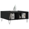 vidaXL Coffee Table Black Engineered wood Medium Coffee Table Square