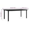 vidaXL Garden Dining Set Set of 9 Black PVC rattan One size fits all