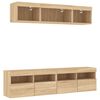 vidaXL 5 Piece TV Wall Units with LED Sonoma Oak Engineered Wood