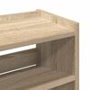 vidaXL Shoe Rack Sonoma oak Engineered wood Slim, compact Storage