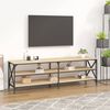 vidaXL TV Cabinet Sonoma oak Engineered wood, iron