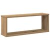 vidaXL Wall Cube Shelf Set of 6 Artisan Oak Engineered Wood