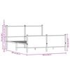 vidaXL Bed Frame Sonoma oak Steel, engineered wood Double Bed Frame