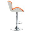 vidaXL Bar Stool Orange 17.32 x 18.90 x 41.54 in Faux Leather