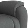 vidaXL Recliner Chair Dark Grey Fabric (100% polyester), metal, plywood