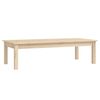 vidaXL Coffee Table Brown Solid pine wood 43.3 in x 19.7 in x 11.8 in