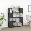 vidaXL Book Cabinet Room Divider Grey Engineered wood Medium