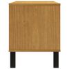 vidaXL TV Cabinet Oak finish Solid pine wood, plastic