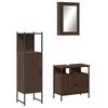 vidaXL Bathroom Furniture Set Brown oak