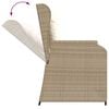 vidaXL Patio Lounge Set Set of 6 Beige and Brown