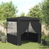 vidaXL Party Tent Anthracite Polyethylene 8.2x8.2 ft