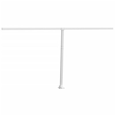 vidaXL Awning Post Set White 177.2"x96.5" Iron