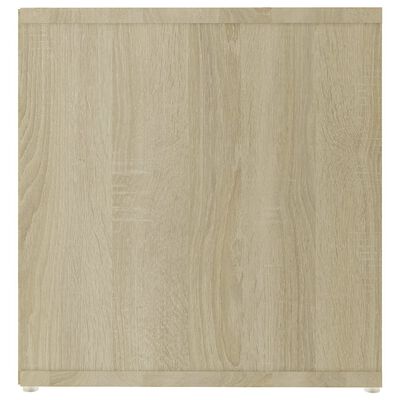 vidaXL TV Stands 2 pcs White & Sonoma Oak 56.1"x13.8"x14.4" Engineered Wood