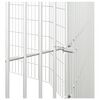 vidaXL Animal Enclosure Silver Galvanized iron 10-Panel Expandable