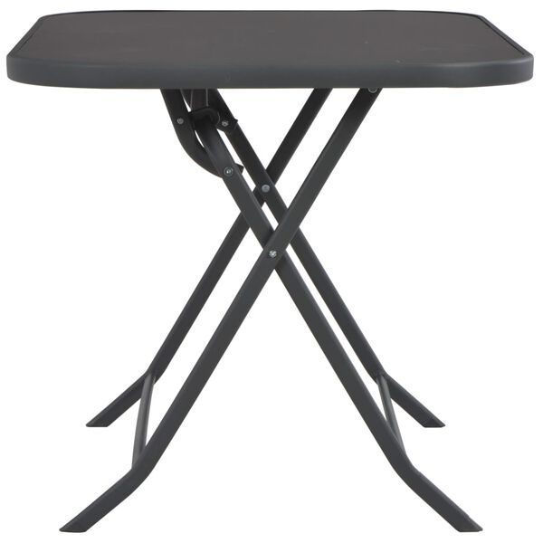 vidaXL Outdoor Folding Table Grey