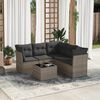 vidaXL Garden Sofa Set Grey, Dark Grey