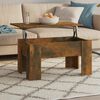vidaXL Coffee Table Smoked Oak Engineered Wood Medium