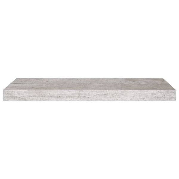 vidaXL Wall Shelf Concrete grey Honeycomb MDF, metal Medium