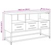 vidaXL TV Cabinet Pink Steel 39.6 x 15.4 x 23.8 in TV Cabinet
