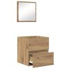 vidaXL Bathroom Cabinet Artisan Oak 16.14 x 15.16 x 17.72 in