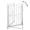 vidaXL Garden Gate 39.4" x 47.2" Stainless Steel
