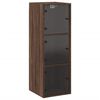 vidaXL Wall Cabinet Brown oak Engineered wood Medium Wall Cabinet