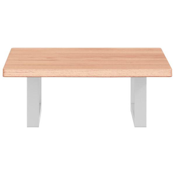 vidaXL Basin Shelf Wall Mounted Steel and Solid Wood Oak