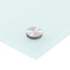 vidaXL Kitchen Backsplashes 2 pcs White 31.5"x15.7" Tempered Glass