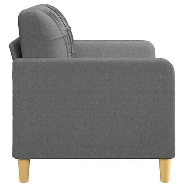 vidaXL 2-seater Sofa Dark Grey Polyester 55.1 in Seat width Durable